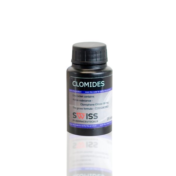 Clomid 50 mg Swiss Pharmaceuticals photo d'emballage | steroides-online.com